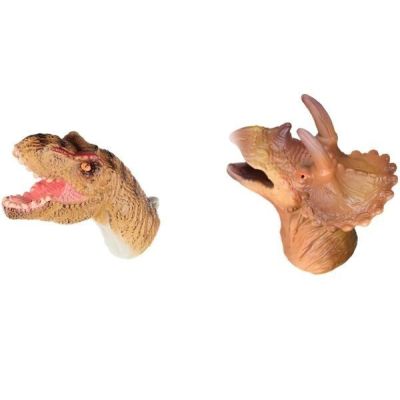 Игровой набор Same Toy Пальчиковый театр 2 ед, Тиранозавр и Трицератопс X236Ut-2