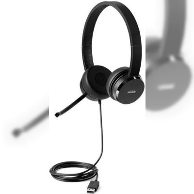 Наушники Lenovo 100 Stereo USB Headset 100 (4XD0X88524)