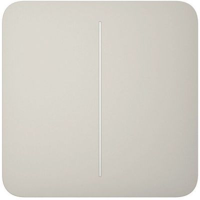 Кнопка для двухклавишного выключателя Ajax SoloButton 2-gang for LightSwitch, Jeweler, oyster (000029844)