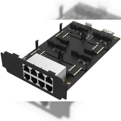 Модуль расширения Yeastar EX08 (+ 4 слотов для модулей и + 8 интерфейсов на панели)