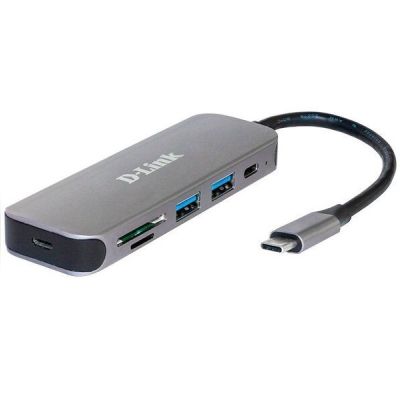 USB-Концентратор D-Link DUB-2325 3xUSB3.0, 1xUSB-C, 1xHDMI, USB-C