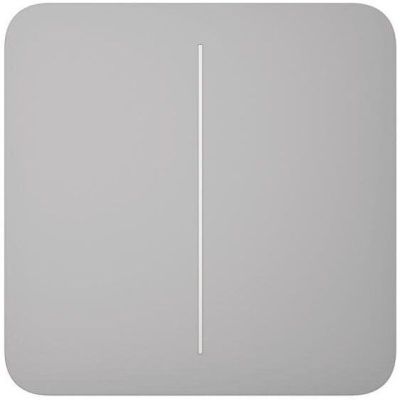 Кнопка для двухклавишного выключателя Ajax SoloButton 2-gang for LightSwitch, Jeweler, fog (000029814)