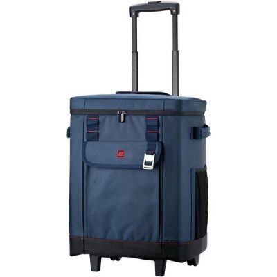 Термосумка на колёсах 2E Picnic 50л, синяя (2E-TWBP50L-DB)