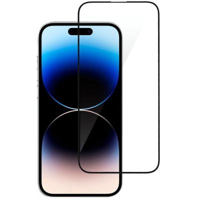 Защитное стекло 2E для Apple iPhone 14 Pro Max 2.5D FCFG Black Border (1 Pack) (2E-IP-14PM-6.7-SMFCFG-BB)