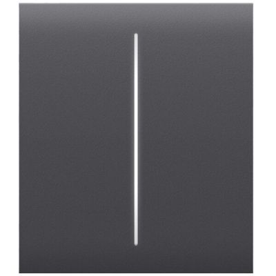 Кнопка центральная для двухклавишного выключателя Ajax CenterButton 2-gang for LightSwitch, Jeweler, graphite (000029824