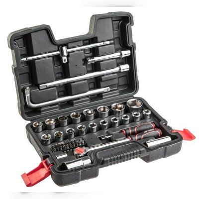 Набор торцевых головок Top Tools 1/4 ", 1/2", 47 предметов (38D550)