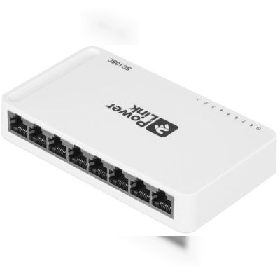 Коммутатор 2E PowerLink SG108C 8xGE, Гигабитный, неуправляемый