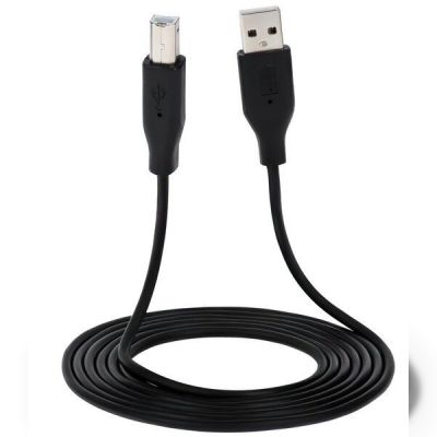 Кабель 2E USB 2.0 (AM/BM) DSTP, 3m, black