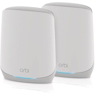 WiFi-система NETGEAR Orbi RBK762S AX5400, WiFi 6, MESH, 3xGE LAN, 1xGE WAN, бел. цв. (2шт.)(RBK762S-100EUS)