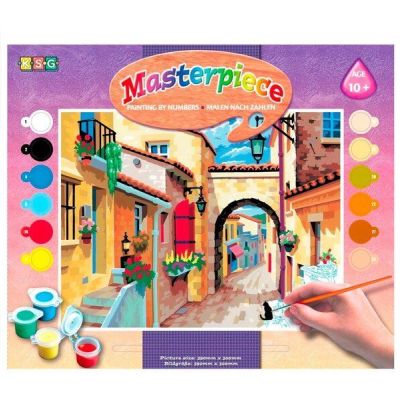 Набор для творчества Sequin Art PAINTING BY NUMBERS SENIOR A Quiet Street (SA0129)