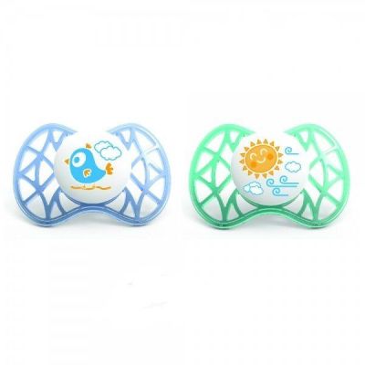 Пустышка симметрическая Nuvita Air 6м+ 2шт. для мальчика (NV7081Blue)