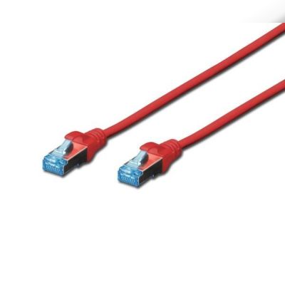 Патч-корд DIGITUS cat.5e, SF-UTP, 5м, AWG 26/7, красного цвета