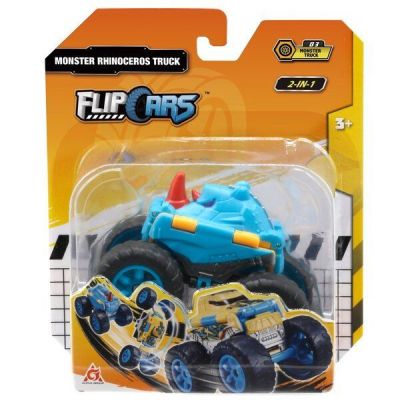 Машинка-трансформер Flip Cars 2 в 1 Монстр-трак Горилла