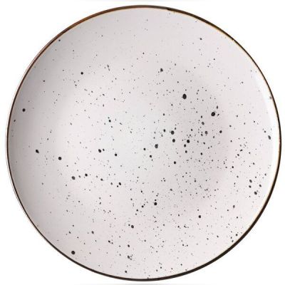 Тарелка обеденная Ardesto Bagheria 26 см, Bright white (AR2926WGC)