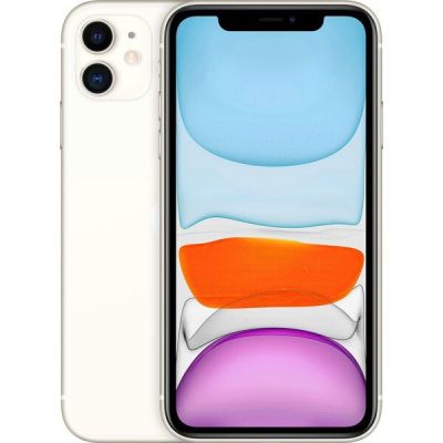 Смартфон Apple iPhone 11 128GB White (slim box) (MHDJ3)