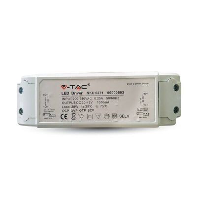 Драйвер V-TAC 29Вт, SKU-6272 (3800157614443)