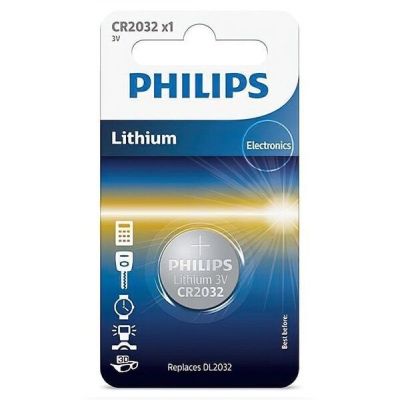 Батарейка Philips Lithium CR 2032 BLI 1 (CR2032/01B)