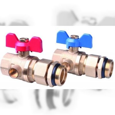 Комплект шаровых кранов Danfoss FHF-BV для подключения коллекторов (088U0822)