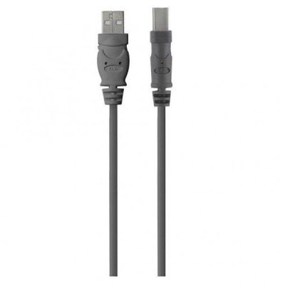 Кабель USB (AM/BM) принтер Belkin DSTP 1.8м, Black