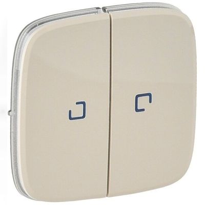 Кнопка выключателя Legrand Valena IN*MATIC ALLURE с подсветкой 2-х клавишного, слоновая кость