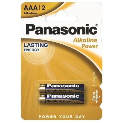 Батарейка Panasonic ALKALINE POWER AAA BLI 2 (LR03REB/2BP)