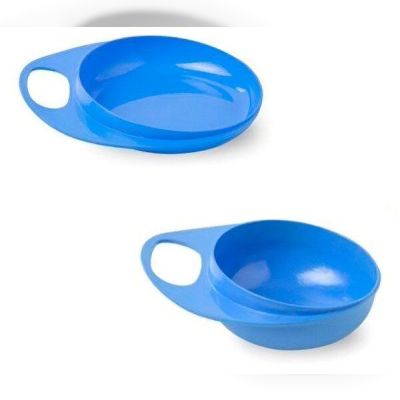 Тарелка для кормления Nuvita Easy Eating 2шт. Синяя, глубокая и мелкая (NV8461Blue)