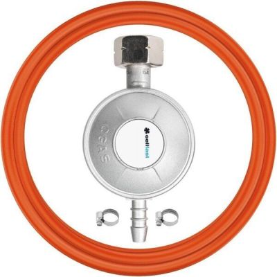 Комплект для подключения к газовому баллону Cellfast, шланг 1.5м, редуктор тип KLF G12, хомуты (52-505) длину с 2-х на 1.5 метра.