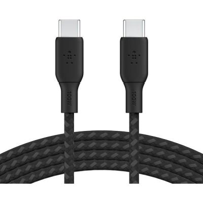 Кабель Belkin USB-С - USB-С витой 100W 2м Black
