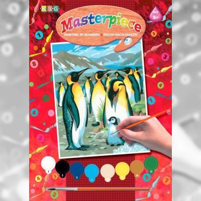 Набор для творчества Sequin Art PAINTING BY NUMBERS JUNIOR Penguins (SA0033)