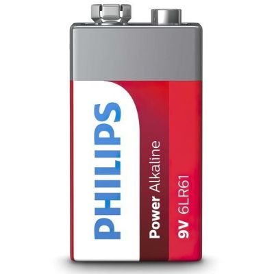 Батарейка Philips Power Alkaline 6LR61 BLI 1 (6LR61P1B/10)