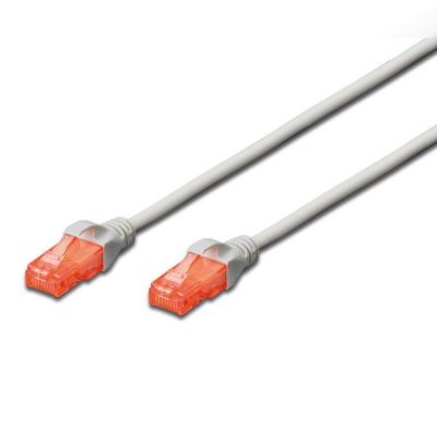 Патч-корд DIGITUS CAT 6 UTP, 1м, AWG 26/7, Cu, LSZH, серого цвета