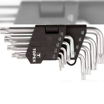 Набор ключей шестигранных TOPEX Torx 9шт (35D960)