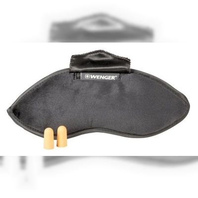 Маска для сна + беруши, Wenger Eyemask with Ear Plugs black (604598)
