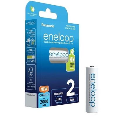 Аккумулятор Panasonic Eneloop NI-MH AA 2000 мАч, 2 шт. (BK-3MCDE/2BE)