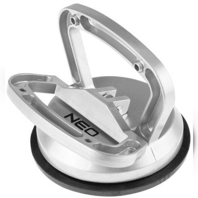 Присоска вакуумная Neo Tools, для стекла, одинарная, алюминиевый корпус, диаметр 120 мм, 50 кг
