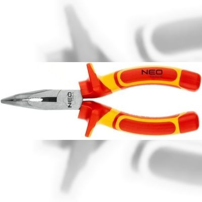 Плоскогубцы Neo Tools изогнутые 160 мм, 1000 В, CrV, полированные