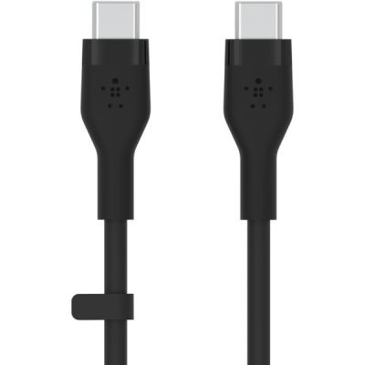 Кабель Belkin Type-C - Type-C 3м 60Вт силиконовый с клипсой Black (CAB009BT3MBK)