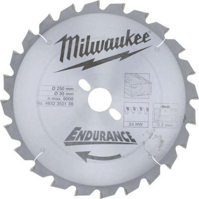 Диск пиляльний Milwaukee WCSB 250x30 мм, 24 зуб. (4932352138)