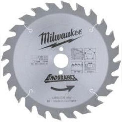 Диск пиляльний Milwaukee WCSB 165x20 мм, 24 зуб. (4932352131)