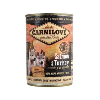 Вологий корм для цуценят Carnilove Salmon & Turkey 400 г (лосось та індичка)
