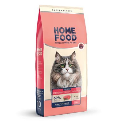 Сухий корм для котів Home Food Adult Hairball Control 10 кг - домашня птиця