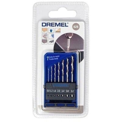 Комплект сверел по дереву и мягким металлам Dremel 628