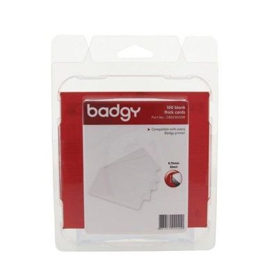 Пластиковые карты 0.76мм для принтера Badgy100/200 (100 шт.)