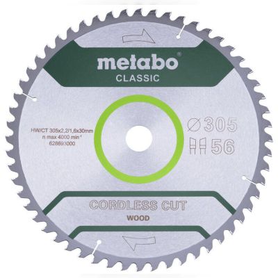 Пиляльний диск Metabo Cordless Cut Classic 305x30 мм (628693000)
