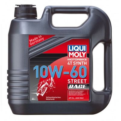 Олива для 4-тактних двигунів LIQUI MOLY Motorbike 4T Synth 10W-60 Street Race, 4 л (1687)