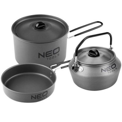 Набор посуды туристической NEO, 3в1 (63-145)