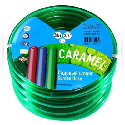 Поливальний шланг Presto-PS Caramel 3/4", 50 м (зелений) (CAR-3/4 50)