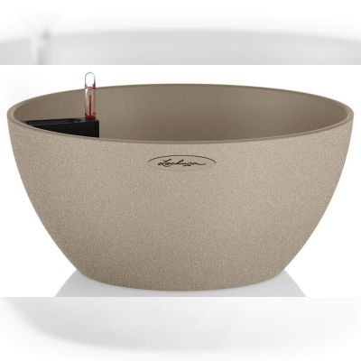 Вазон Lechuza Cubeto Stone 40 (світло-бежевий) (13841)