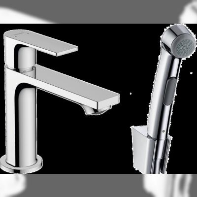 Змішувач для умивальника Hansgrohe Rebris E 110 з гігієнічною лійкою (72216000)
