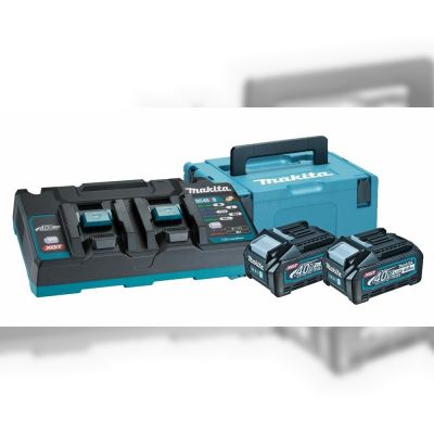 Набір Makita XGT BL4040x2/DC40RB/MAKPAC (191U00-8)